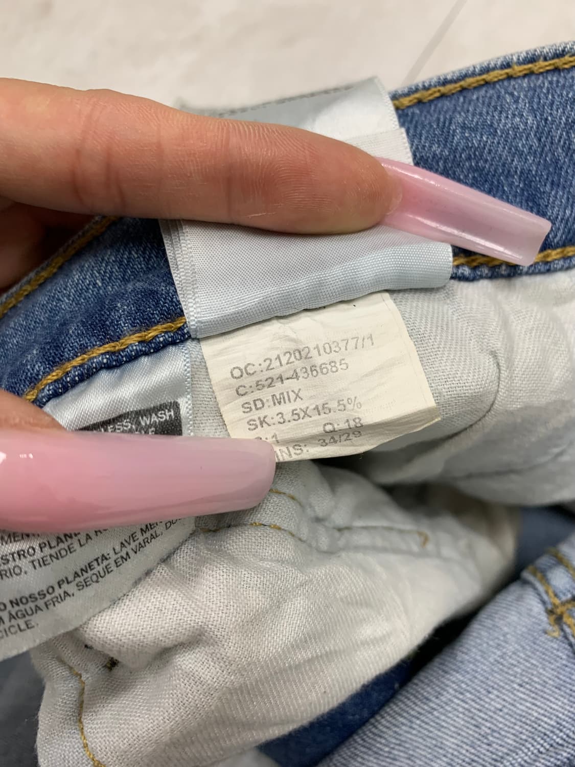 리바이스 512 데님 팬츠 #492 상품이미지6