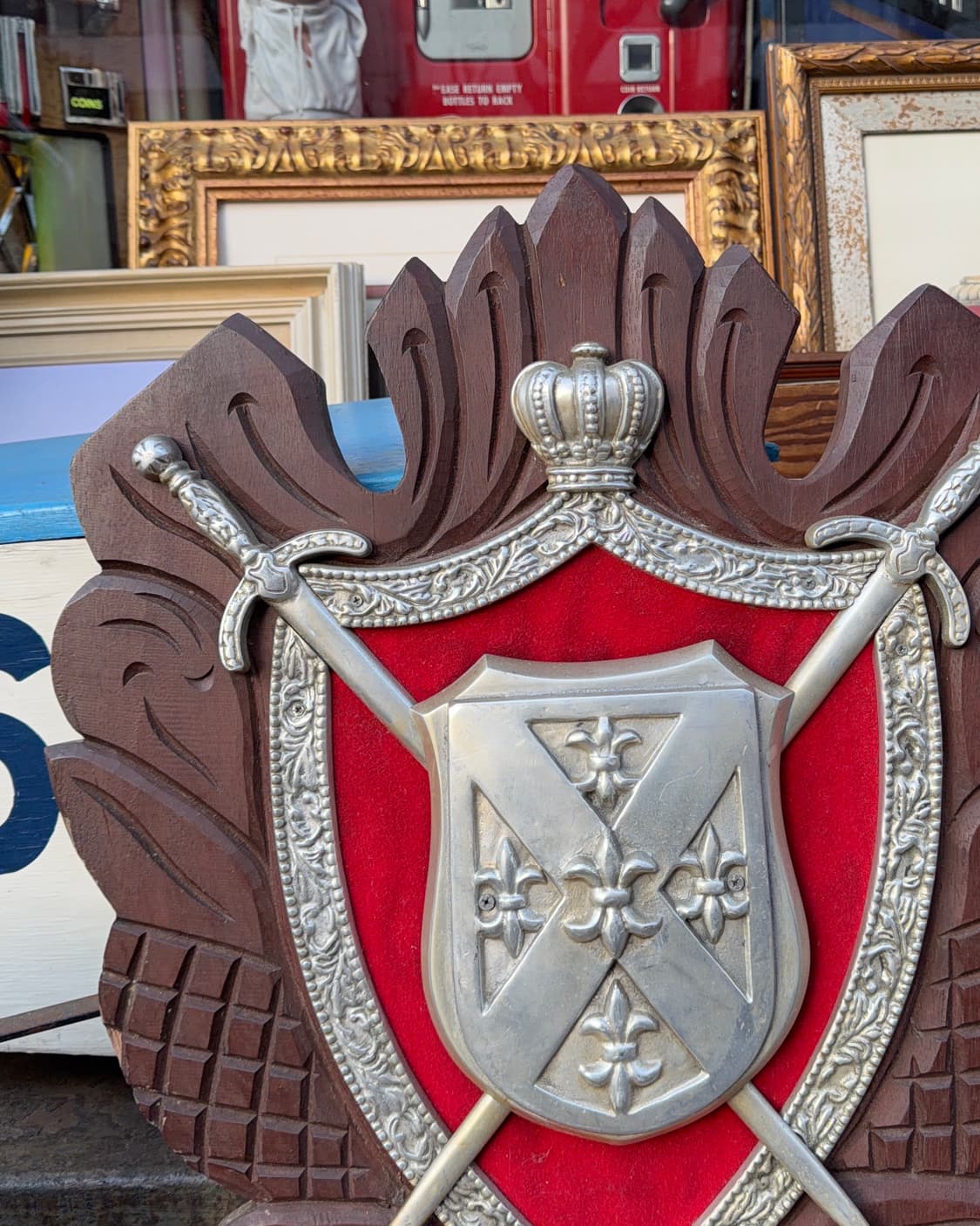 빈티지 소품 독일 오리지널 문장 기사 장식 상품이미지3