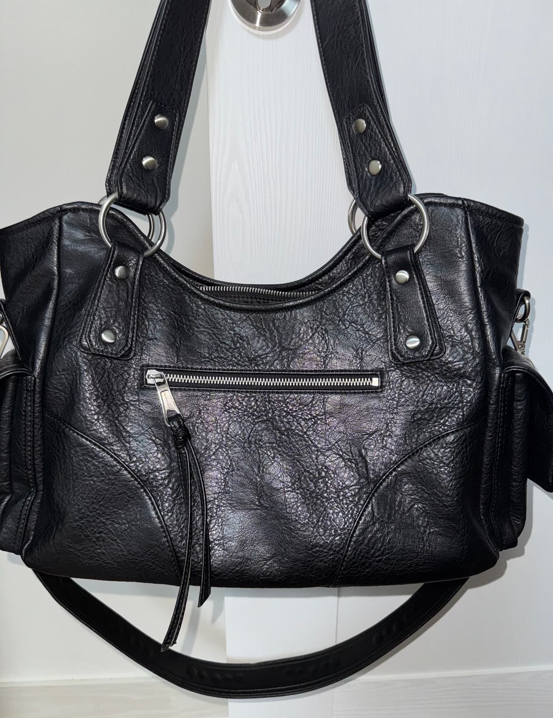 이우가마카라스 스터디드 레더 숄더 백 + 스터디드 스트랩 상품이미지7