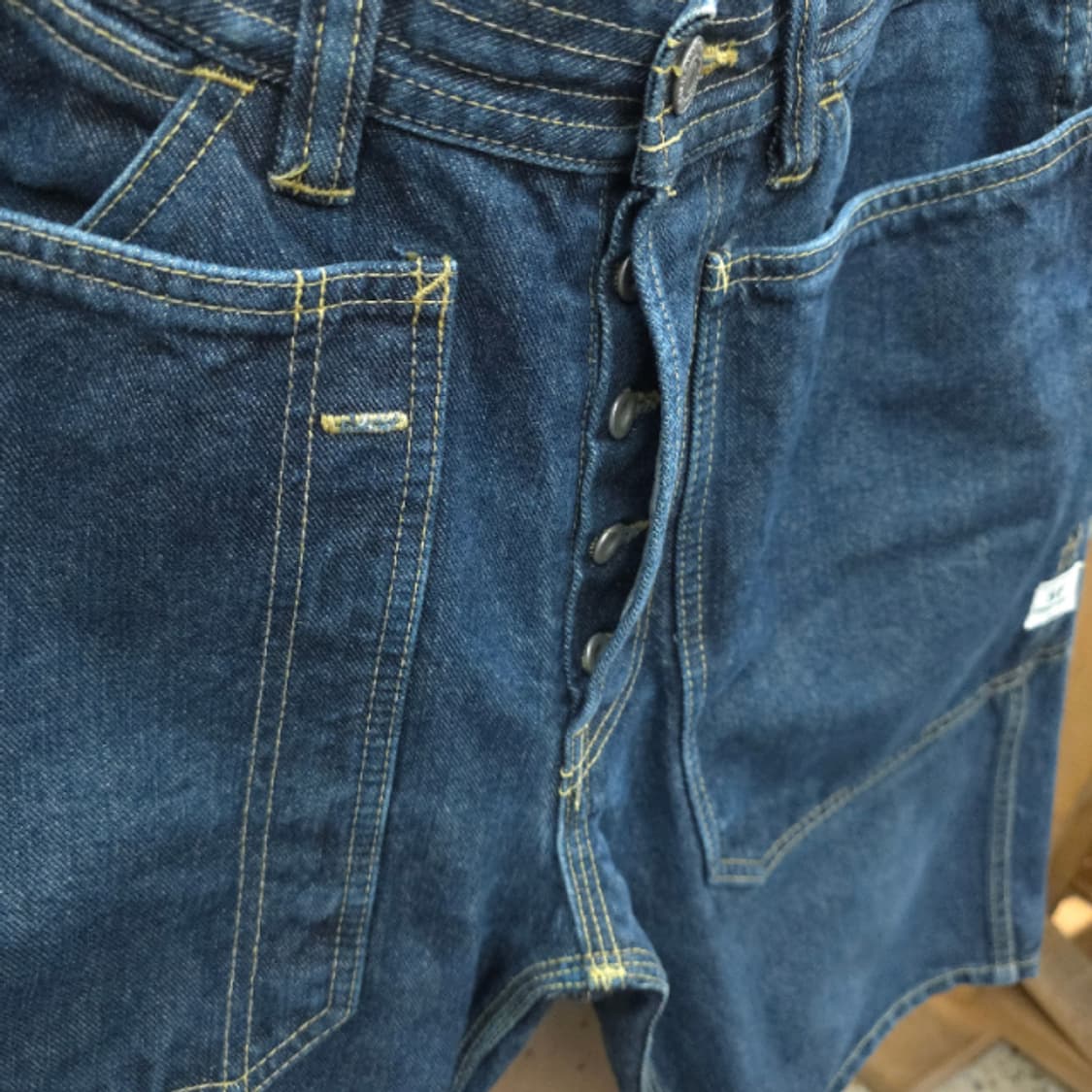 SASSAFRAS Fall Leaf Pants 데님쇼츠(L 상품이미지5