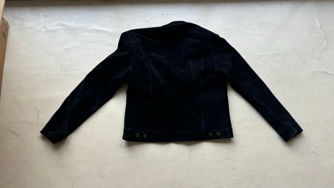 Stussy 2015 스웨이드 트러커 자켓 블랙 상품이미지8