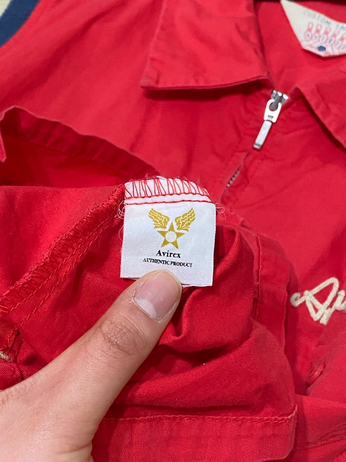 Avirex 자수디테일 니트배색 반팔 셔츠 상품이미지8