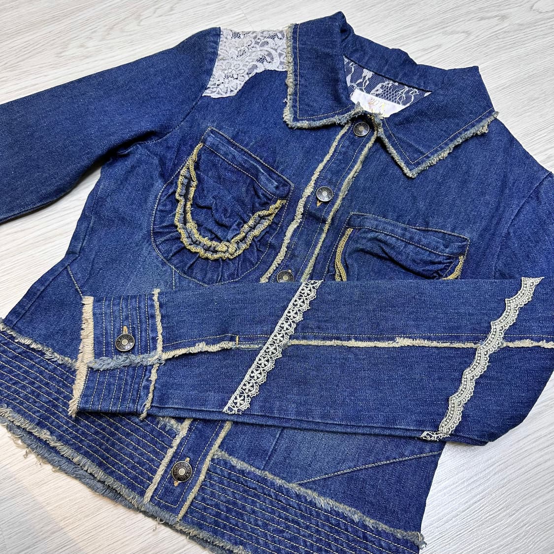 모리 스타일 데님자켓 상품이미지5