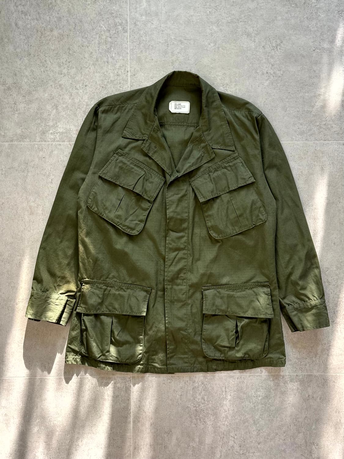 60's 미군 트로피컬 정글 퍼티그 자켓 S-S 상품이미지1