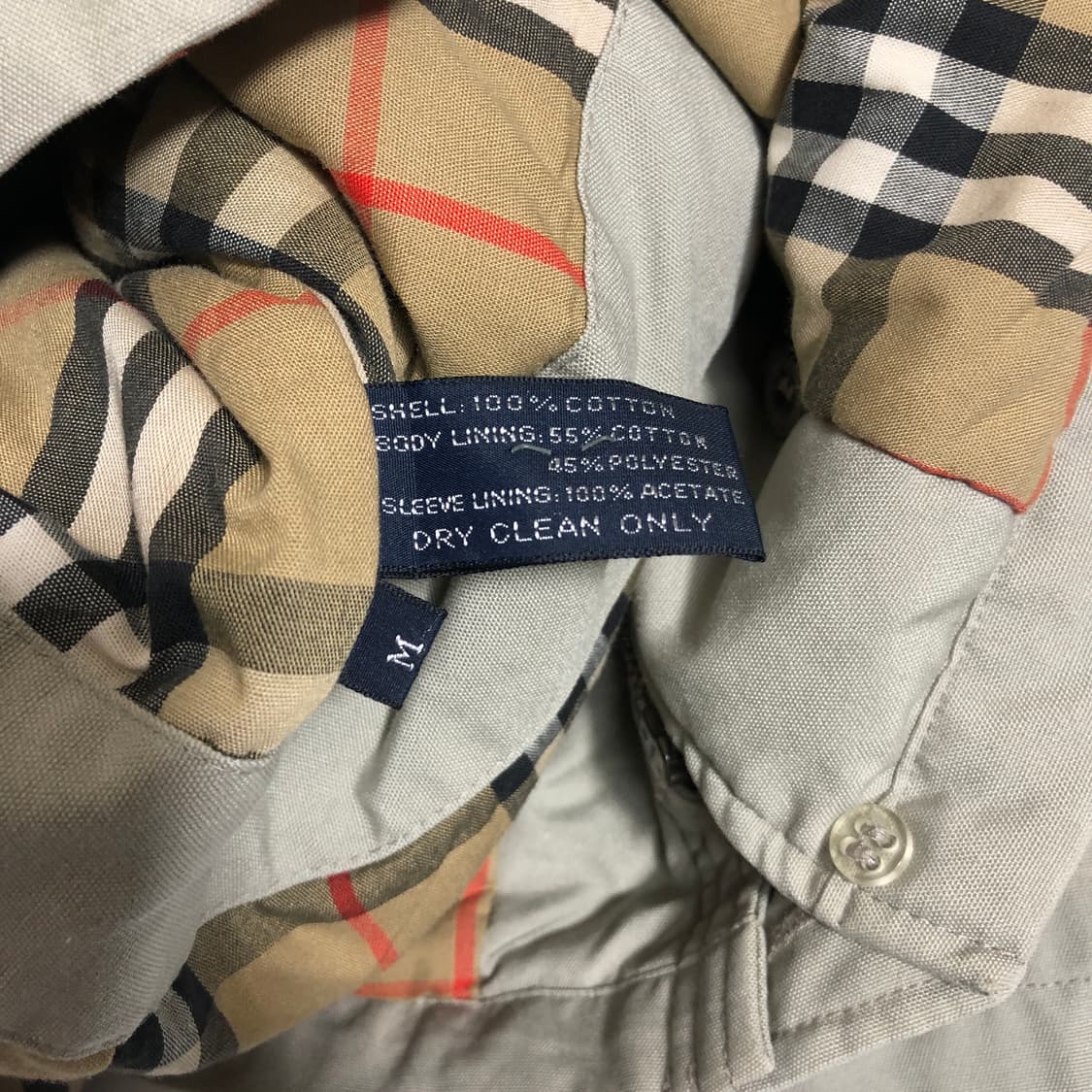 버버리 코듀로이 카라 숏코트 m 상품이미지8