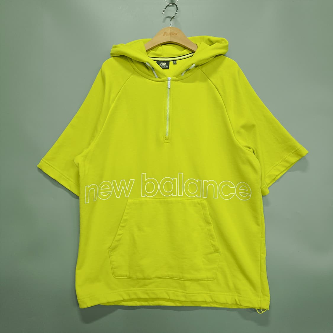 뉴발란스 반집업 반팔 후드 XL 상품이미지1