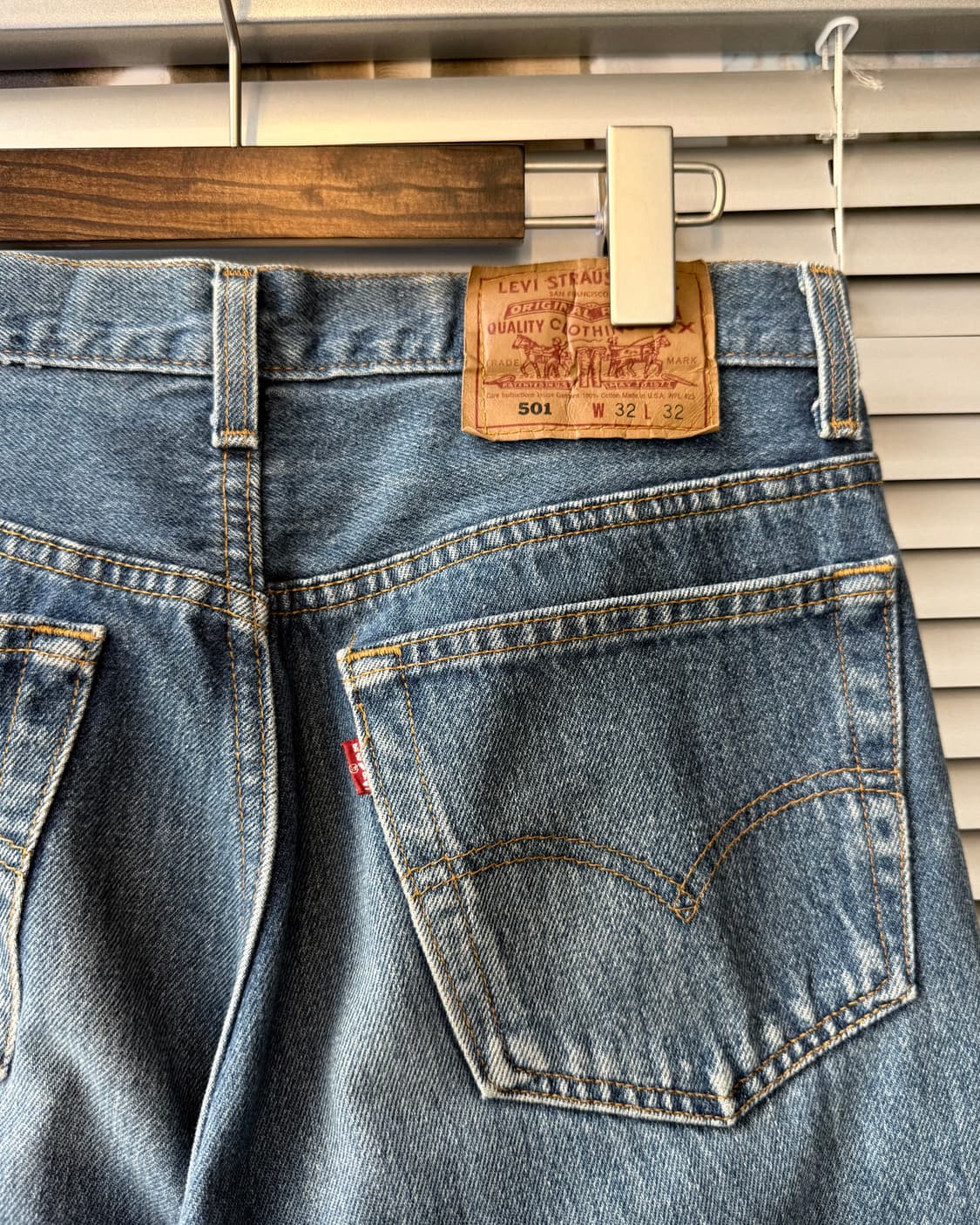 Levi's 501 90s USA washed denim pants 상품이미지8