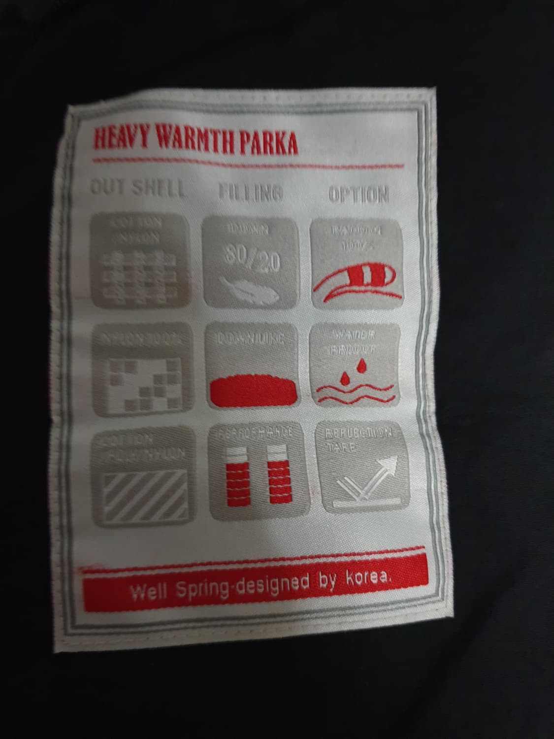 웰스프링 카모 아디다스 로고 커스텀 다운라이크 후드 조끼패딩 (L) 상품이미지3