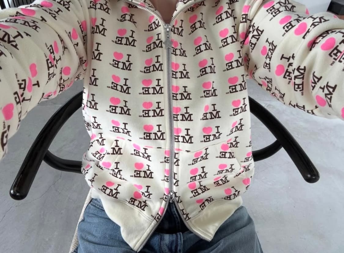 [S,M]애슐리 윌리엄스 26ss 아이 하트 미 베이비 후드집업/옐로우 상품이미지3