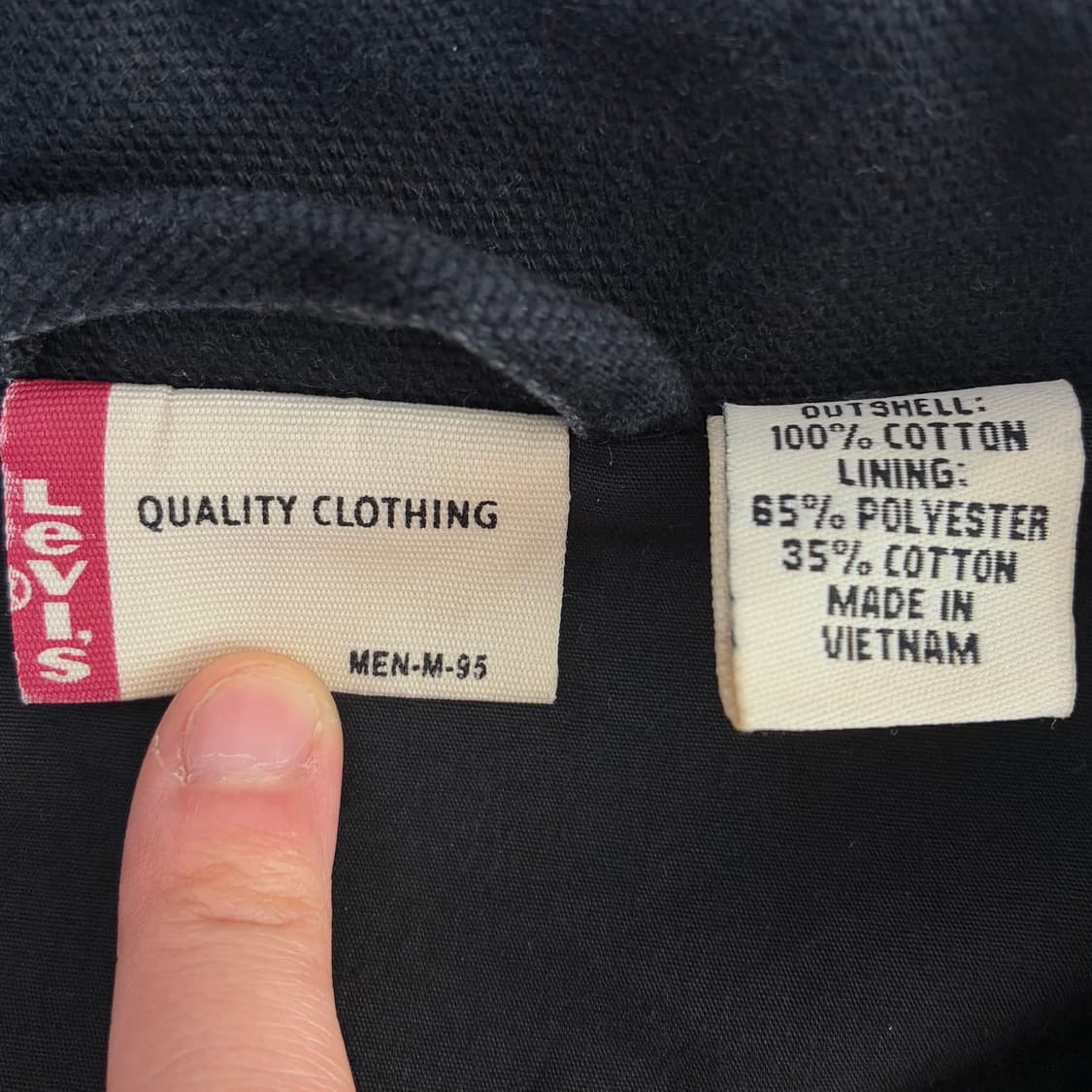 Levis  리바이스 레드탭 자수 블랙 블루종 자켓 상품이미지5