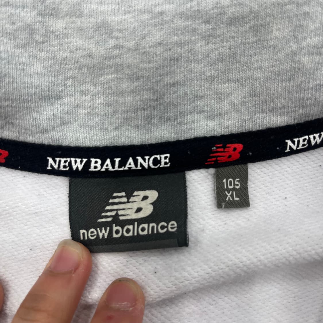 XL 뉴발란스 화이트 하프집업 맨투맨 상품이미지7