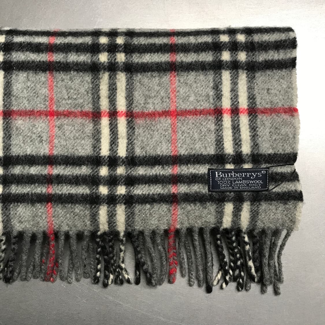 버버리 정품 램스울 머플러 그레이 상품이미지4