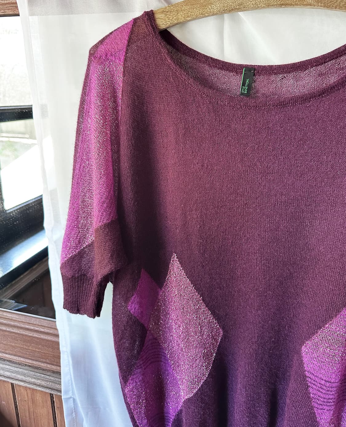 BENETTON sheer mohair knit top 상품이미지6