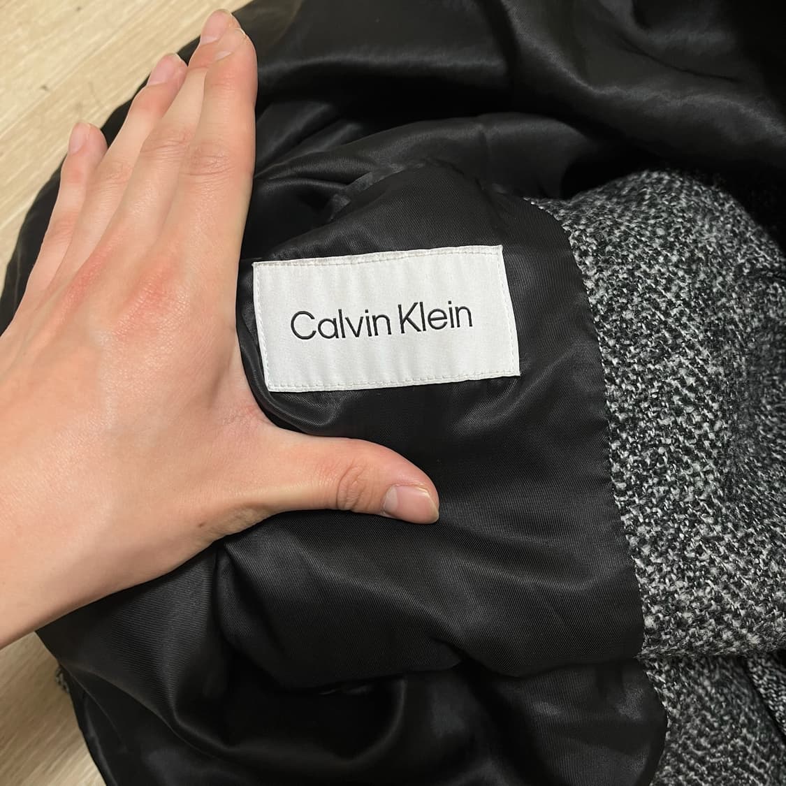 캘빈클라인 남성 울 헤링본 트렌치코트 M/95  상품이미지4