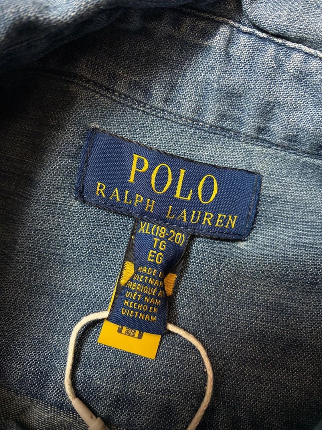 폴로 랄프로렌 자수로고 클래식핏 데님 셔츠 PN9399 상품이미지7