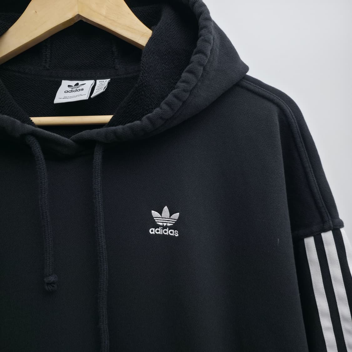 [S] 아디다스 블랙 후드티 상품이미지4