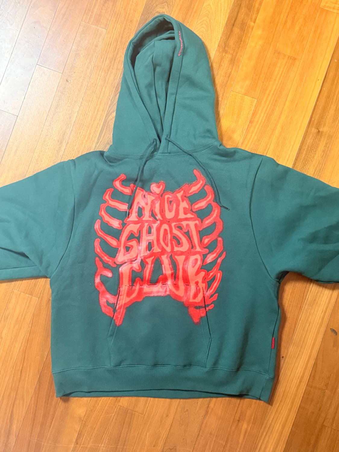 나이스고스트클럽 스컬 로고 후드티 상품이미지2