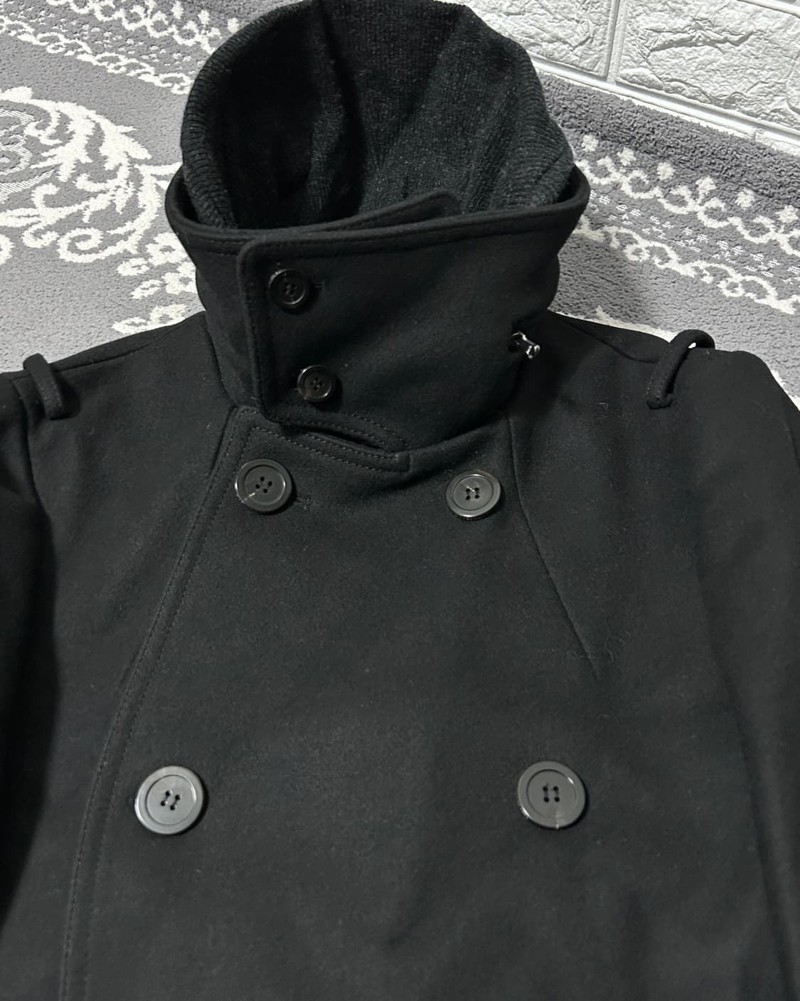 우영미 나폴레옹 하이넥 울 캐시미어 코트 상품이미지5