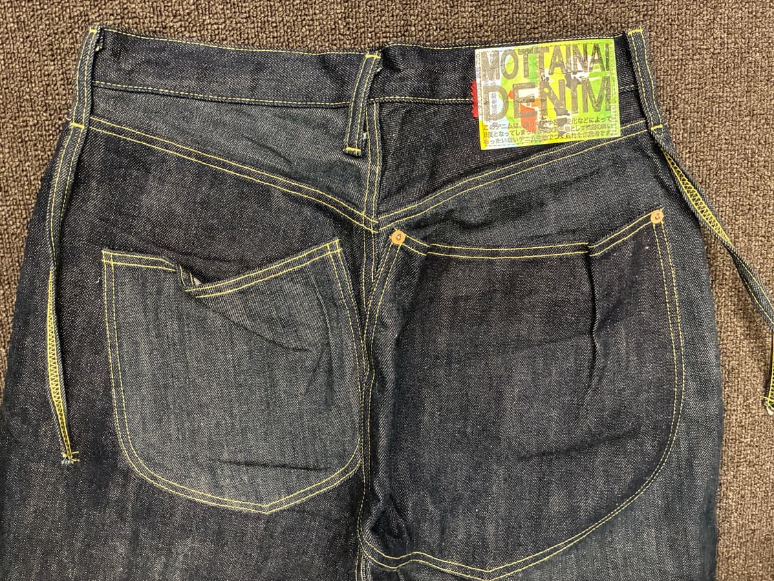 4)Mottainai Denim 빈티지 스티치 디테일 중청 데님팬츠 상품이미지5