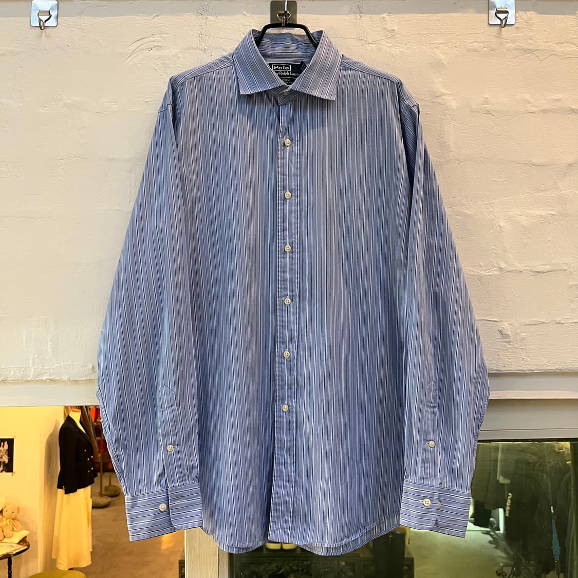 Polo by Ralph Lauren 블루 스트라이프 셔츠 L 상품이미지1