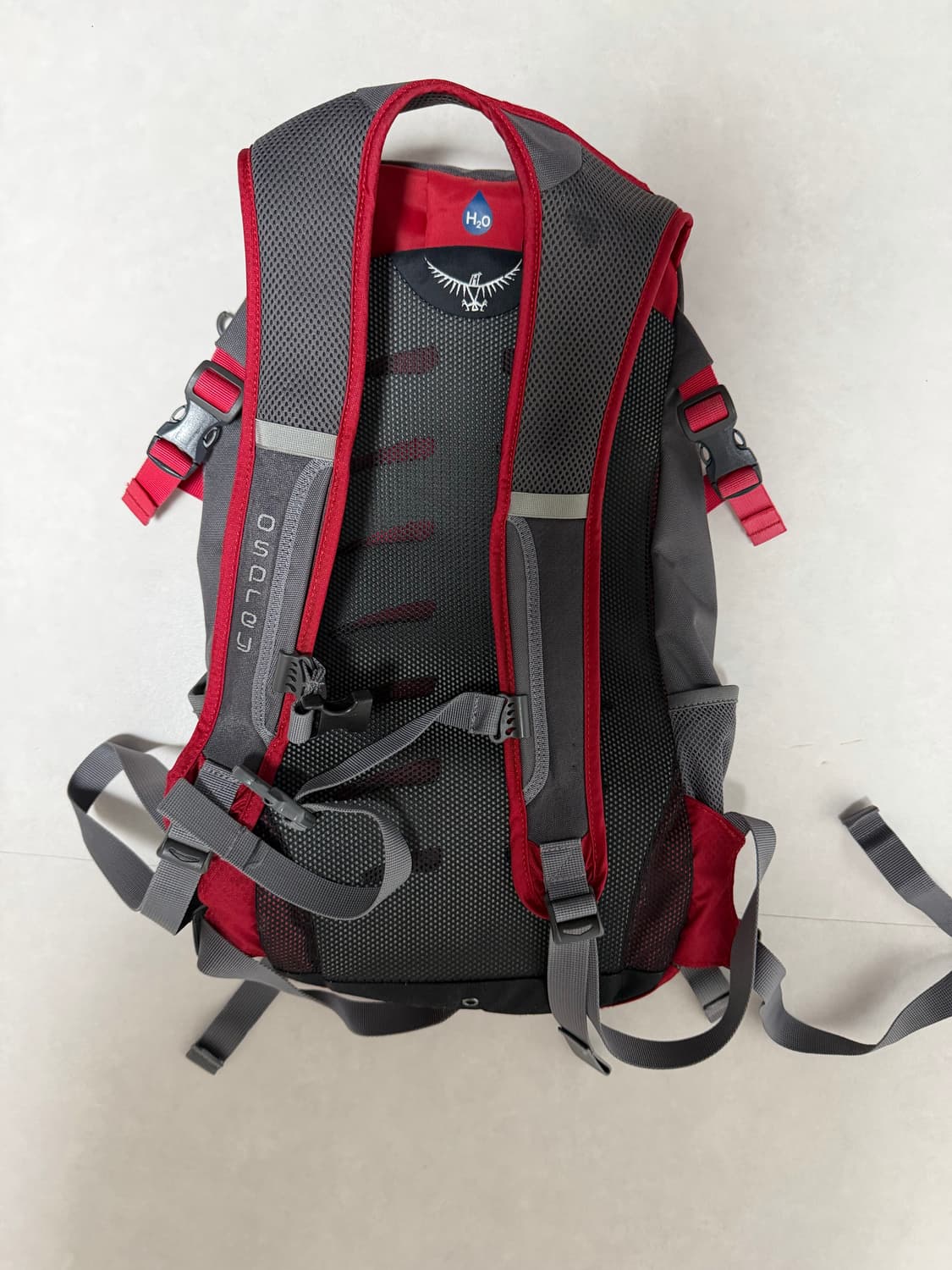 오스프리 데이라이트 백팩 레드/그레이 상품이미지2