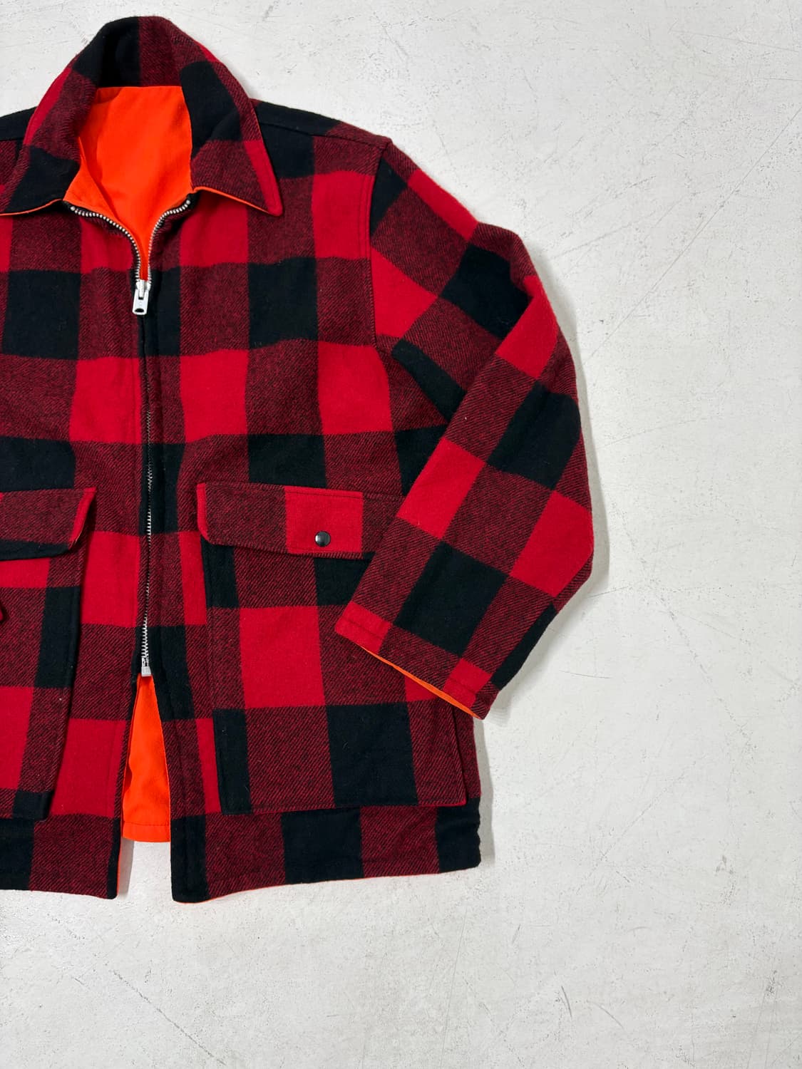70's Woolrich Reversible Buffalo Check  상품이미지3
