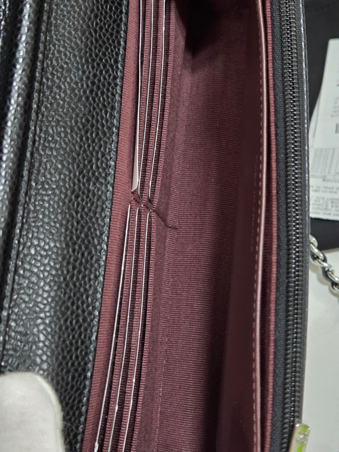 [새상품급] 샤넬 클래식 캐비어 WOC 은장 Black 상품이미지8