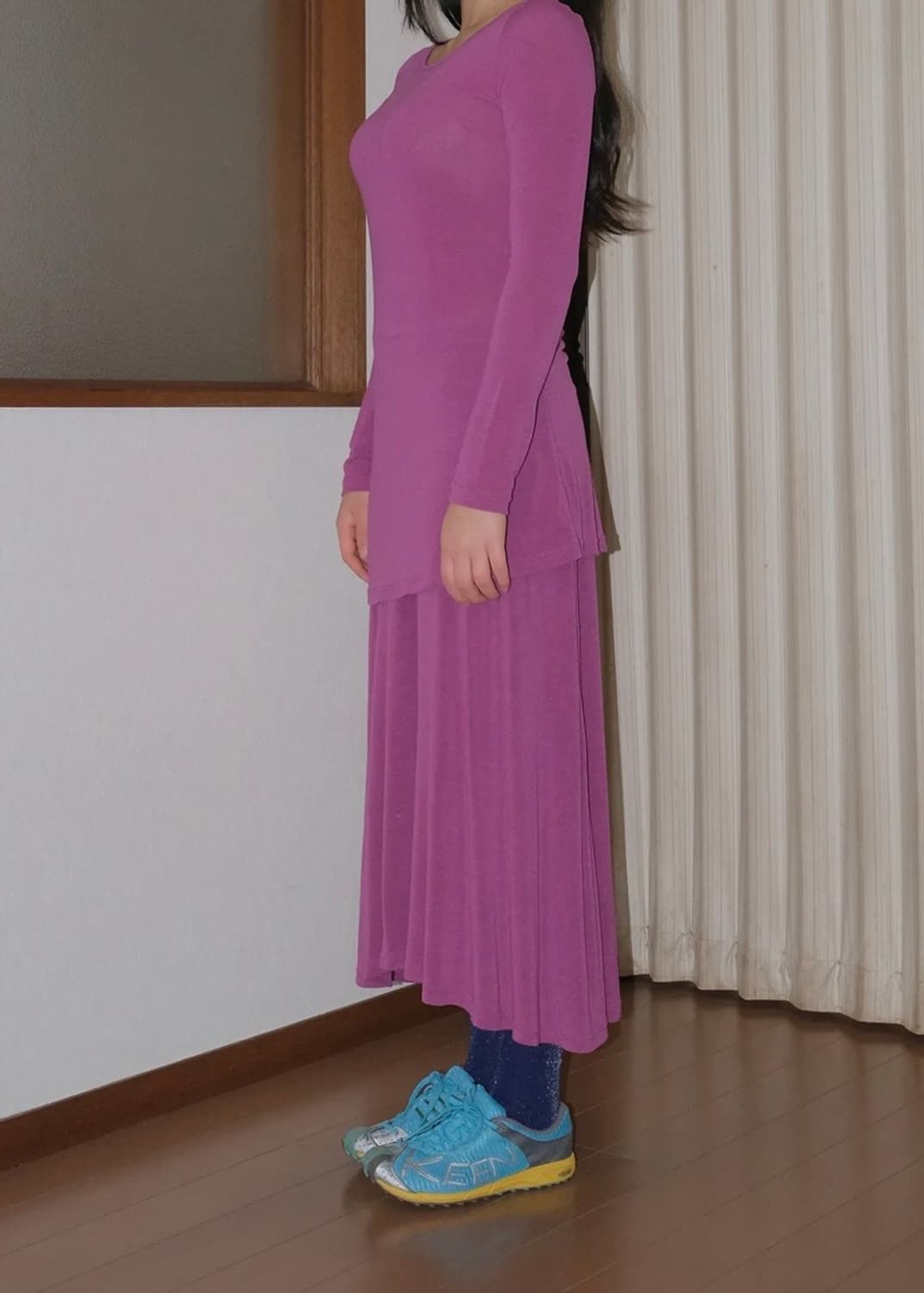 페스토 레이어 드레스 플럼 상품이미지3