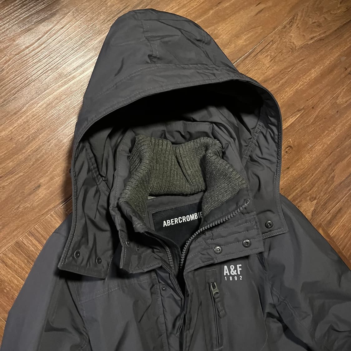 아베크롬비 앤 피치 빅 후드 자켓 그레이 상품이미지4
