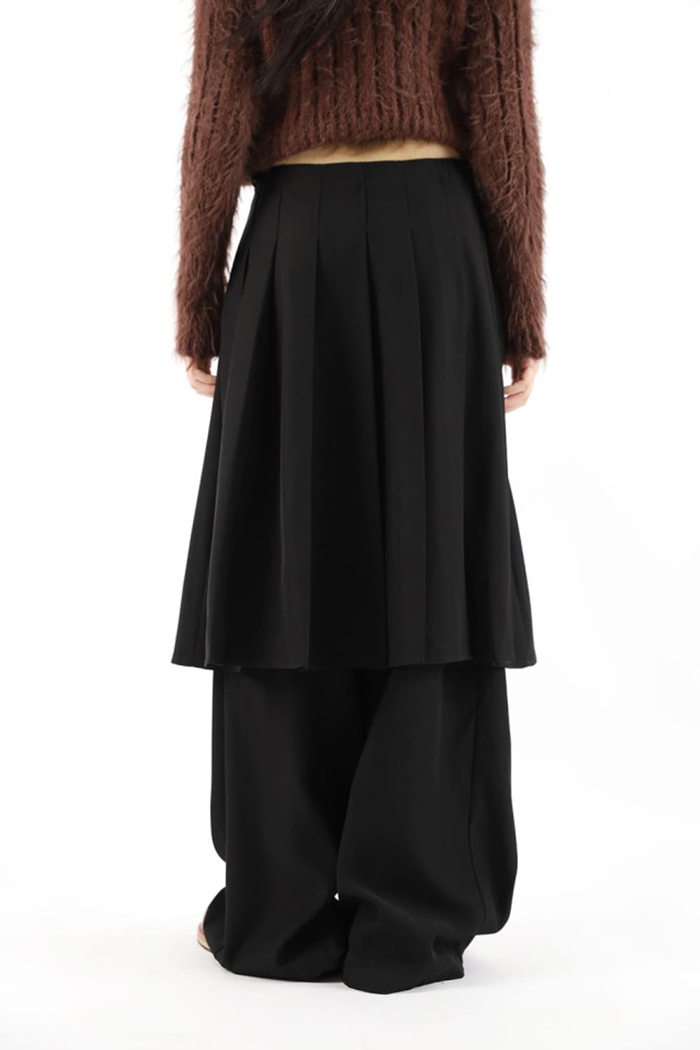 어나더랭귀지 모마 플리츠스커트 & 와이드팬츠 (레이어드스커트) 상품이미지5