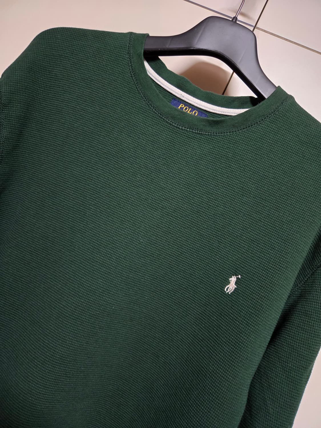 폴로 랄프로렌 와플 롱슬리브 티셔츠 그린(XL) 상품이미지2