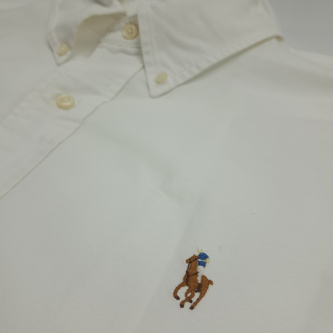 Co634 2XL 폴로 랄프로렌 화이트 긴팔 셔츠 남방 상품이미지5