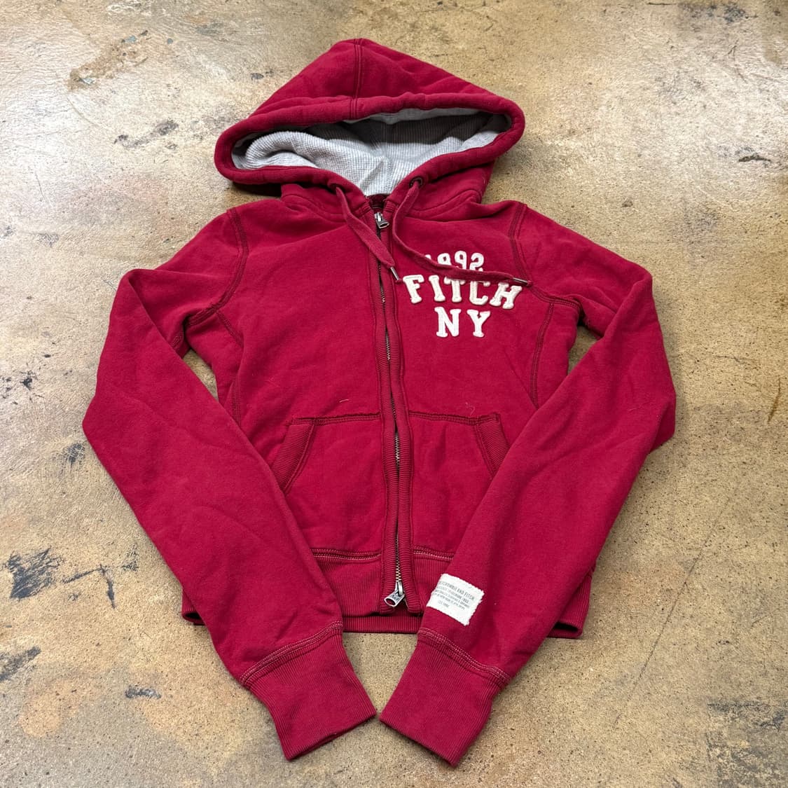 아베크롬비 레드 후드집업 상품이미지2