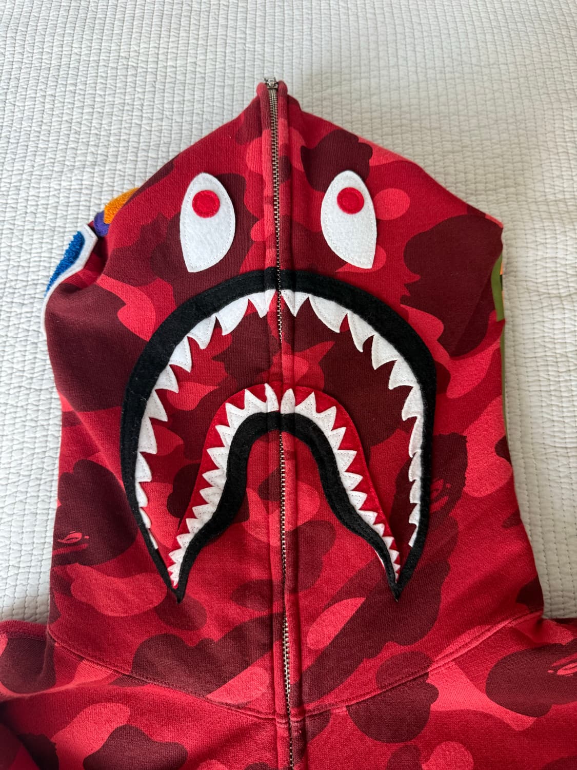 베이프 샤크 후드 집업 판매 교신 상품이미지1