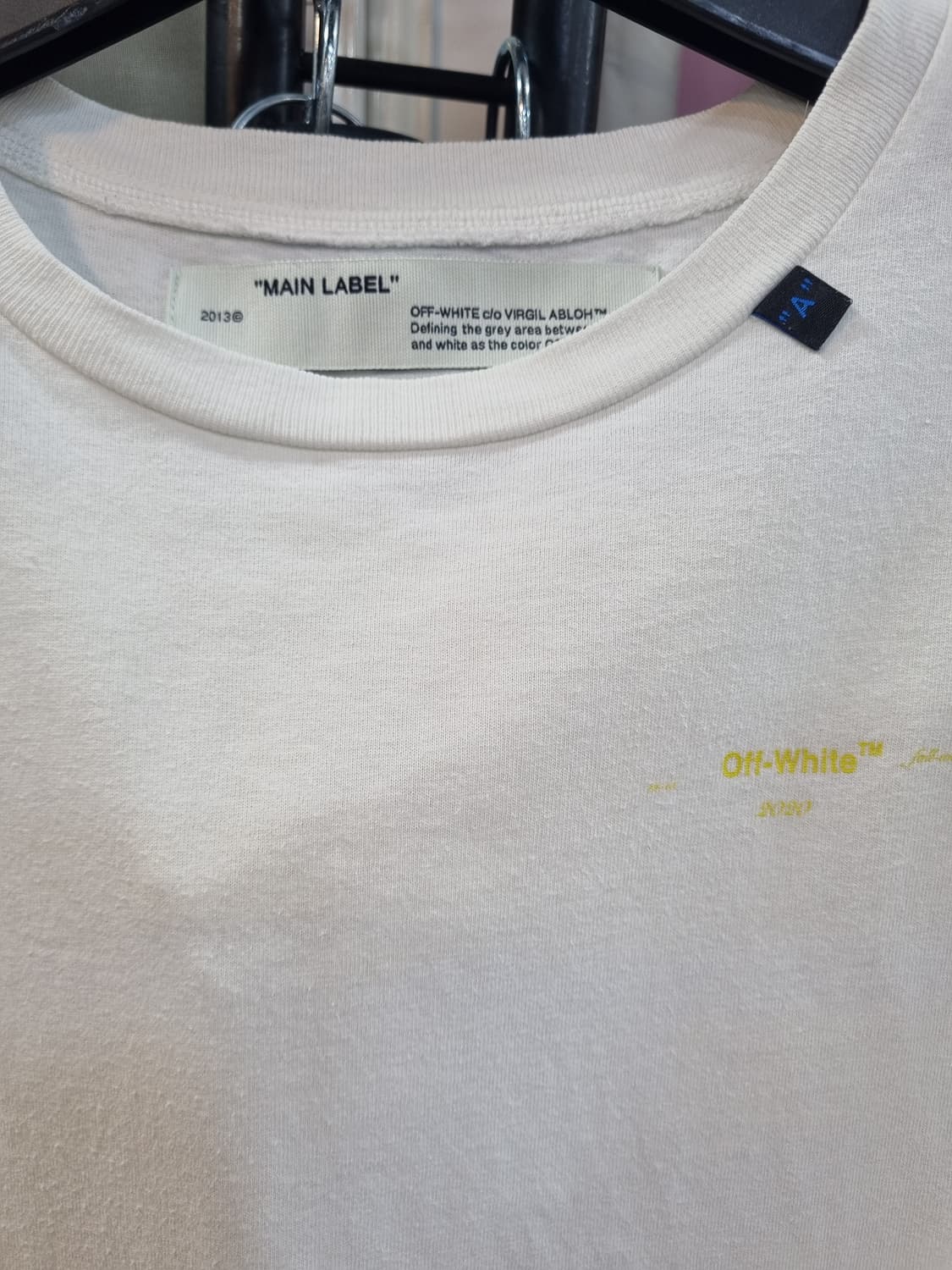 Off-White 화이트 페인트 반팔 티셔츠 상품이미지3