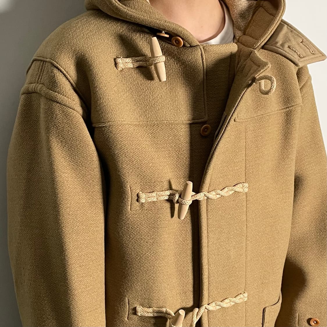 캡틴선샤인 베이지 후드 더플코트 (on.597)   상품이미지2