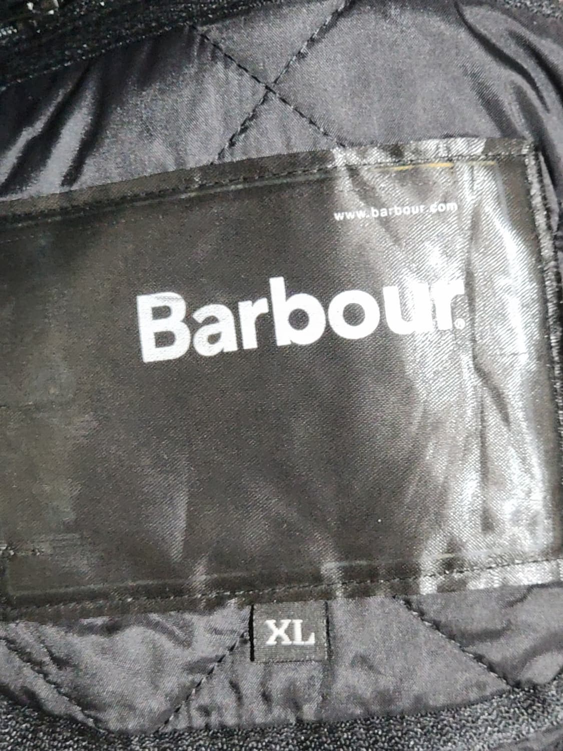 (XXL) 바버 퀼팅자켓 블랙 빅사이즈 누빔점퍼  상품이미지4