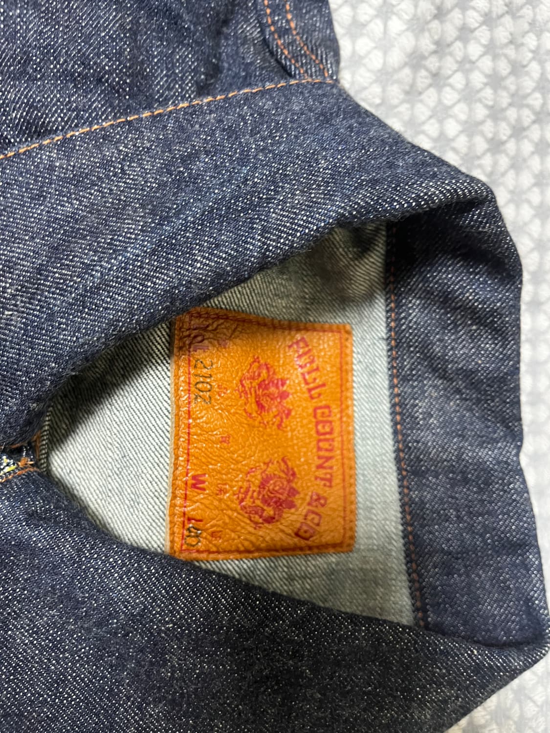 (40)풀카운트 데님자켓 2세대 원워시 2102W-20 상품이미지7