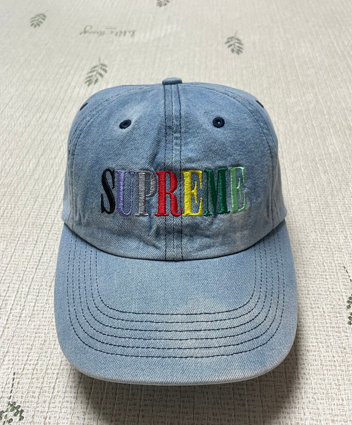 20fw 슈프림 멀티컬러 Logo 6-Panel 데님 상품이미지1
