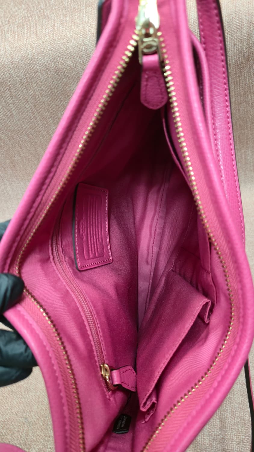 코치 시그니처 크로스백 브라운/핑크 상품이미지7