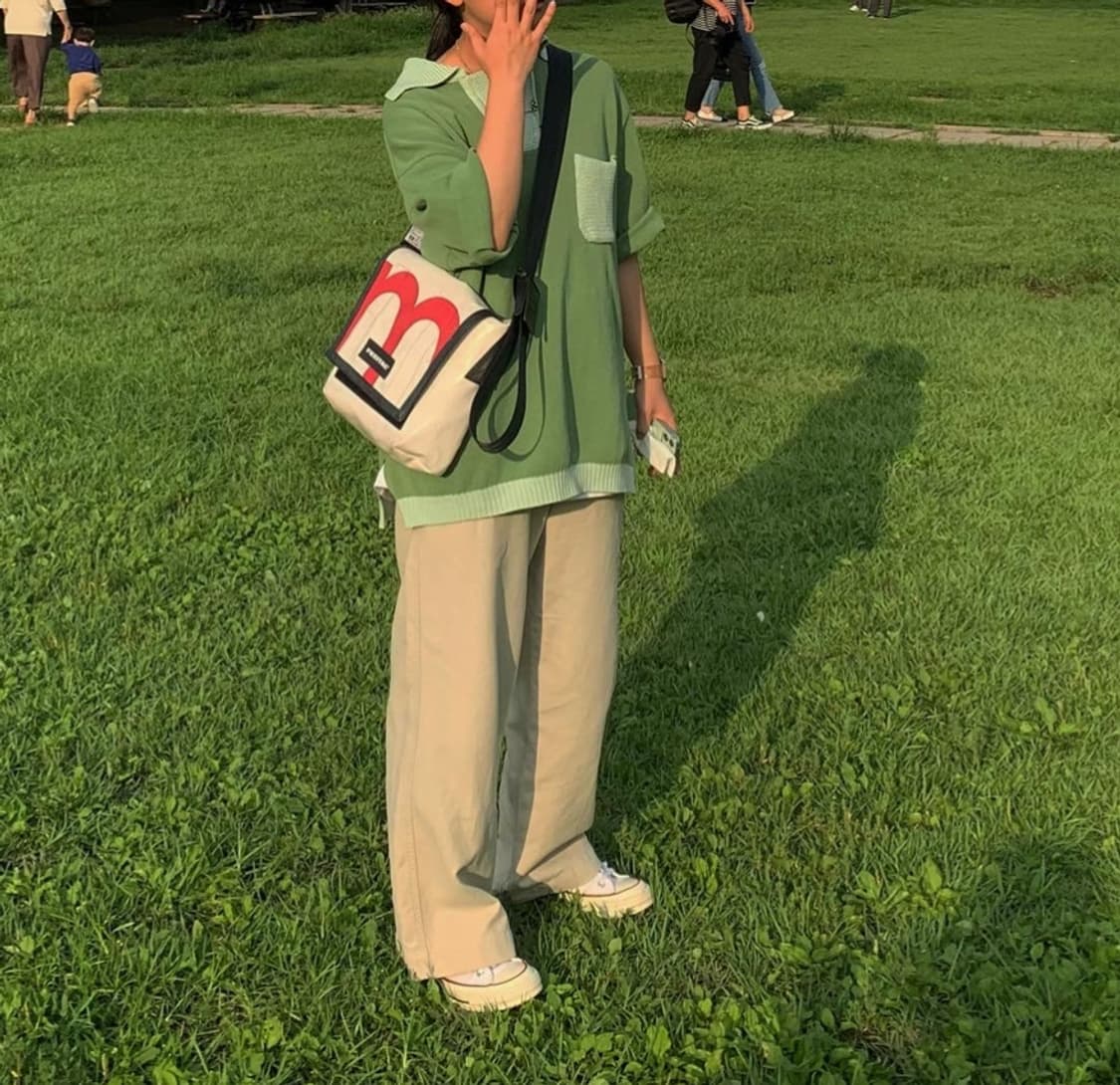 우마뭉 반팔 니트 상품이미지3