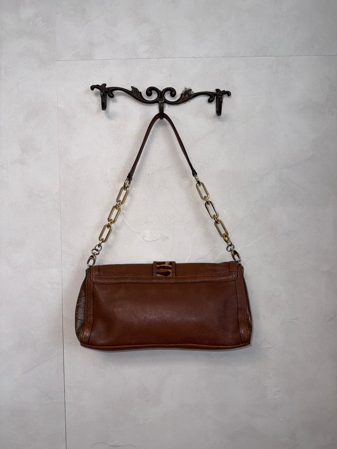 Anne Klein brown leopard chain 숄더백  상품이미지4