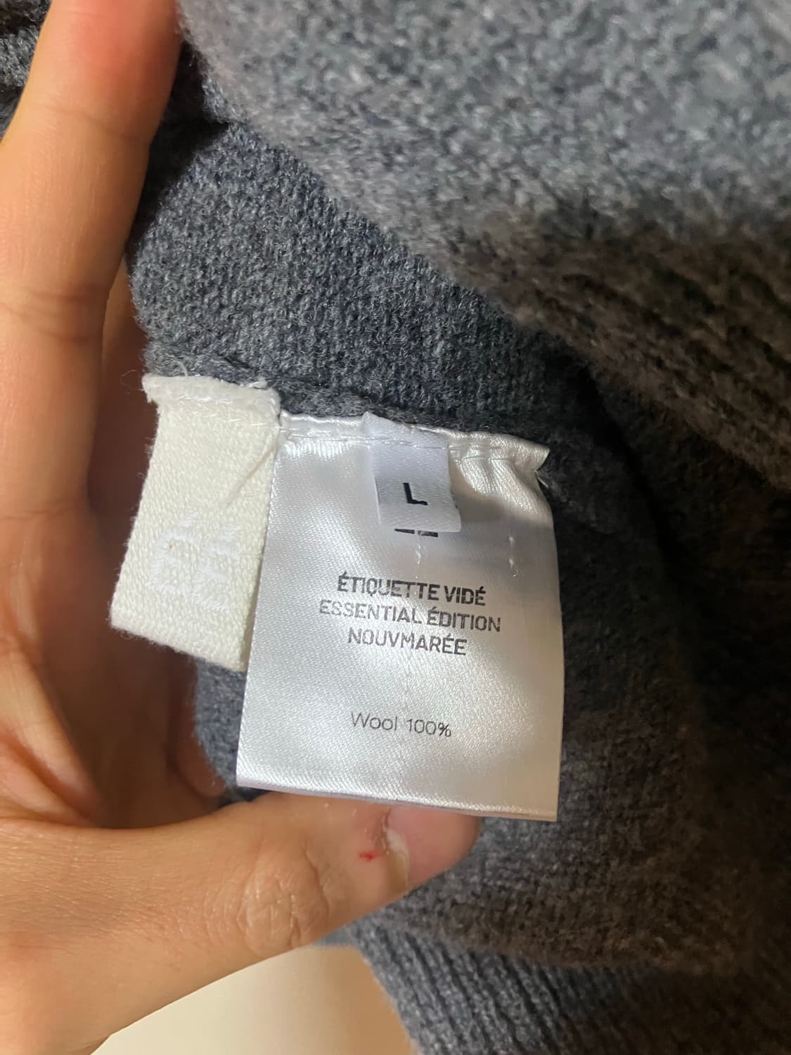 EE 2way cardigan grey  상품이미지3