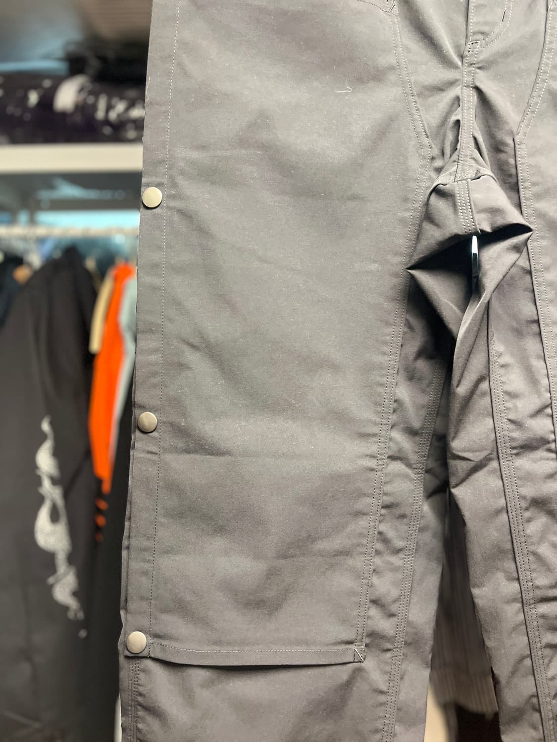 칠드런오브더 디스코댄스 레이어드 버튼 블랙 페인터 팬츠 2 상품이미지2