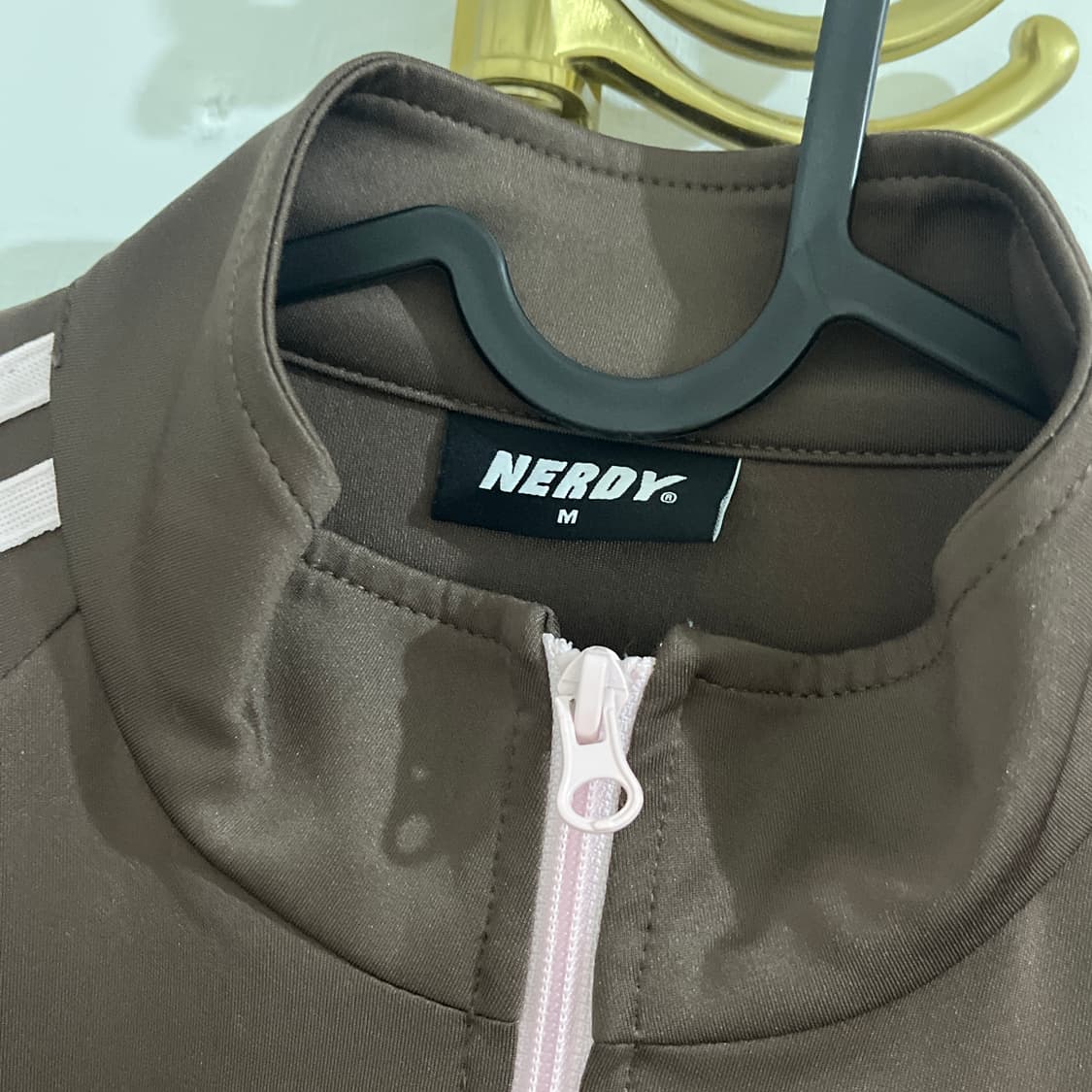 널디 여성 리본 트랙탑 브라운(M/거의새상품) 상품이미지6