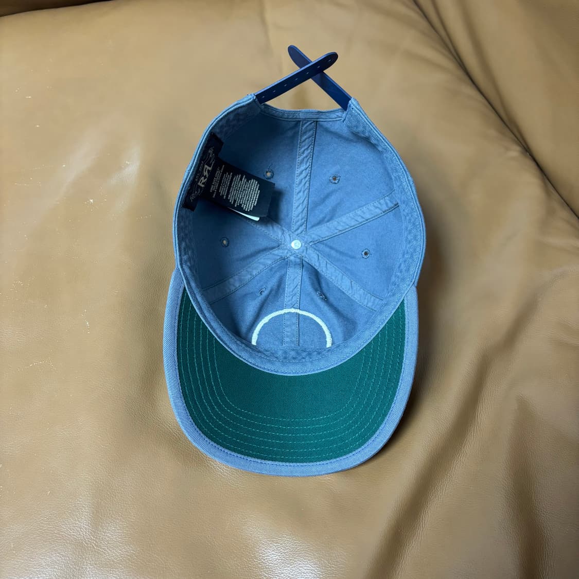 RRL 더블알엘 랄프로렌 폴로 윙로고 6패널 볼캡 모자 미드나잇 블루 상품이미지6