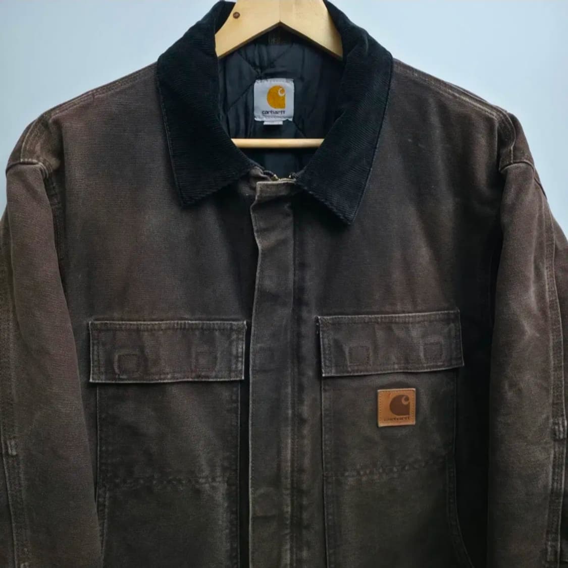 [L] 칼하트 C26 다크브라운 워크 초어자켓 상품이미지2