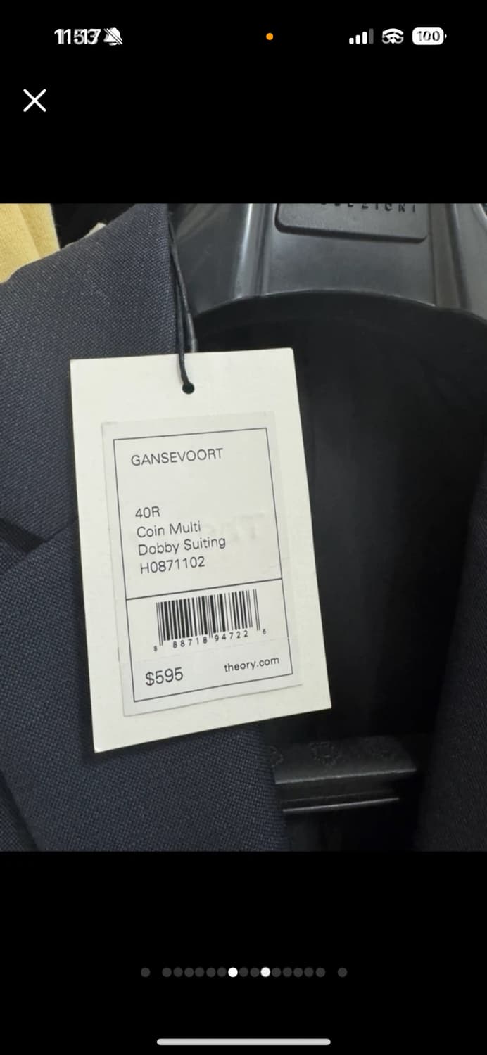 울 수트 셋업 새상품 Jake Wu Coin Multi Dobby 상품이미지4