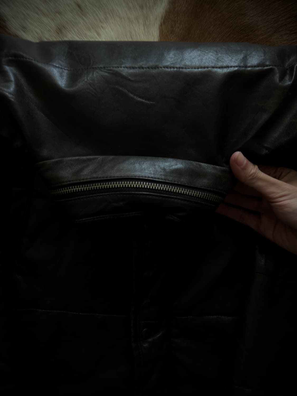 TOMORROWLAND lamb leather padding jacket 상품이미지7