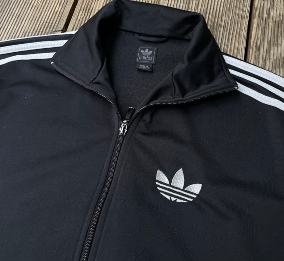아디다스 구파이어버드 블랙 로고실버 트랙탑 져지집업 95/M 상품이미지2